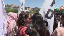 CLEAN : Turkey: pro-democracy protest in Istanbul News Clip