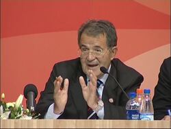 Presser by Italian Prime Minister Prodi, comments on Lebanon News Clip