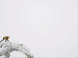 Snowy Summit Stock Footage