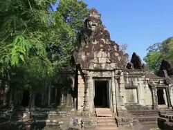 HD Video of temple, Angkor Wat, Cambodia Stock Footage
