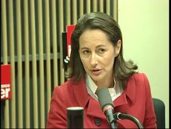 Socialist presidential candidate at morning radio interview News Clip