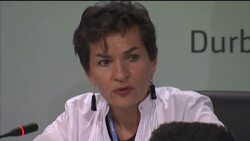 UN climate change negotiator news conference, Tutu News Clip