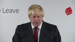 CLEAN : No need for haste on pulling Britain out of EU: Johnson News Clip