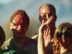 young people dancing at a Hindu festival Stock Footage