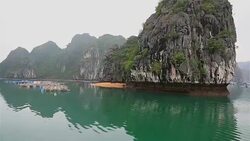 Halong Bay Landscape, Vietnam Stock Footage