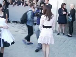 Emma Miller at Christian Dior SS15 Stock Footage