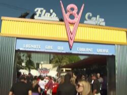 ATMOSPHERE: party at the Disney/Pixar Celebrates the Launch of the World of Cars Online at Burbank CA. (Footage by WireImage Video/GettyImages) Stock Footage