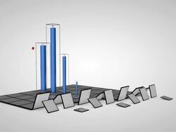 Modern 3d chart Stock Footage