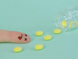 Suicide, finger concept Stock Footage