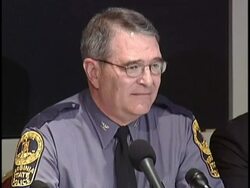 Police make Virginia Tech massacre statement Stock Footage