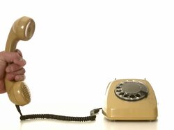 pick up telephone emotions Stock Footage