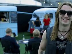 INTERVIEW - The View on writing, how different countries react to their accent and on T in the Parks lineup at Hardrock Calling 2013 at Queen Elizabeth Olympic Park on June 30, 2013 in London, England Stock Footage