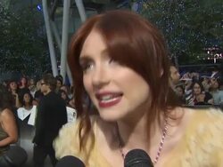 INTERVIEW: Bryce Dallas Howard on her fight scene with Robert Pattinson, on her favorite Twilight character at the 'The Twilight Saga: Eclipse' Premiere at Los Angeles CA. (Footage by WireImage Video/GettyImages) Stock Footage