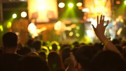 Music Concert Audience Dancing Stock Footage