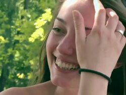 Girl in the park Stock Footage