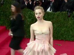 Suki Waterhouse at 'Charles James: Beyond Fashion' Costume Institute Gala - Arrivals Stock Footage