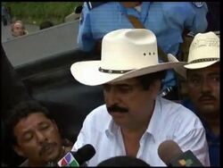 Zelaya at the border, Micheletti meeting US congressman News Clip