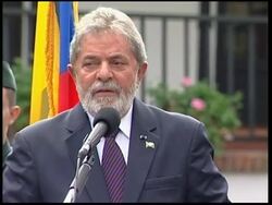 President Lula Da Silva and Uribe address joint presser Instructional Video