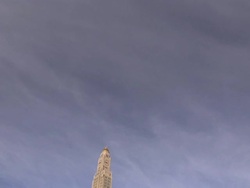 Traffic approaches the Woolworth Building in New York City. Stock Footage