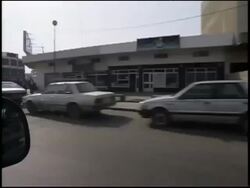 2003 MONTAGE Pre-war Iraq / Car POV driving through Iraq streets / Iraq  Stock Footage