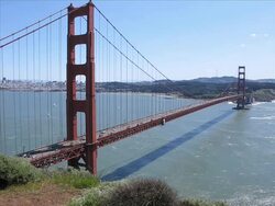 Golden Gate Bridge (NTSC) Stock Footage
