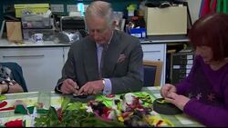 The Prince of Wales visits The Sue Ryder Leckhampton Court Hospice in Cheltenham News Clip