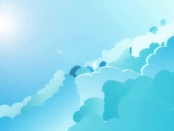 Animated clouds Stock Footage