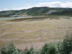 Low and high tide time lapse video Stock Footage