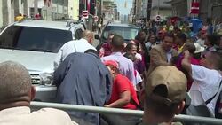 CLEAN : Venezuelan government supporters gather around the Assembly News Clip