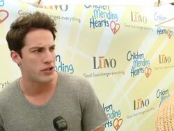 INTERVIEW - Michael Trevino on being honored at Children Mending Hearts 6th Annual Fundraiser "Empathy Rocks: A Spring Into Summer Bash" Stock Footage