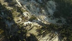 Little Hot Springs Valley, one of the geothermal areas in Lassen Volcanic National Park. Stock Footage