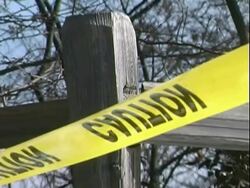 CAUTION: Security tape Stock Footage