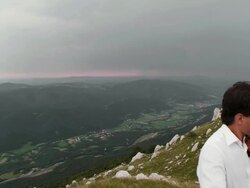 HD CRANE: Musician Inspired By Nature Stock Footage