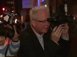 opening night of the George Packer play 'Betrayed' Stock Footage