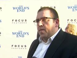 INTERVIEW - Nick Frost on his character in the film at The World's End Los Angeles Premiere Presented By Focus Features Stock Footage
