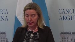 CLEAN : The EUs Mogherini confident in Argentine progress News Clip
