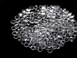 MS Shot of Diamonds turning against Black Background / Calvados, Normandy, France Stock Footage