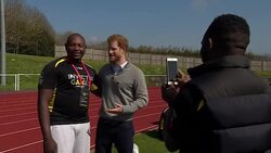 Prince Harry at Invictus Games trials News Clip