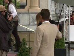 Director Abel Ferrara arrives at the Maria Cristina Hotel during the 62st San Sebastian International Film Festival Stock Footage