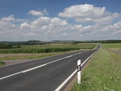 WS Shot of country road / Rhineland- Palatinate, Garmany Stock Footage
