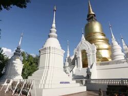 Wat Suan Dok Chiang Mai Thailand Stock Footage