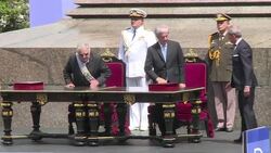 CLEAN : New Uruguay leader takes over from pot friendly farmer News Clip