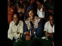 UPITN 22 9 74 GEORGE FOREMAN INTERVIEWED IN KINSHASA News Clip