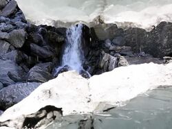 HD Video of glacier melting Stock Footage