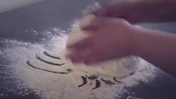 Steps in making baked rolls Stock Footage