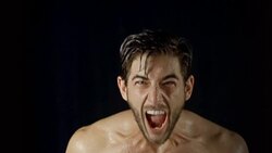 Athletic Male Boxing Slow-Motion Stock Footage