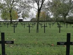 SHADOWS OF WAR: Jewish graves at Fricourt German Military Cemetery Stock Footage