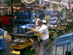 ARCHIVAL Time lapse - MCU Car Assembly Line, Dagenham Stock Footage