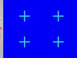 Santa Girl pushing a frame, copy space Stock Footage