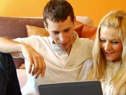 Social Networking VJ CU Jib Down Stock Footage